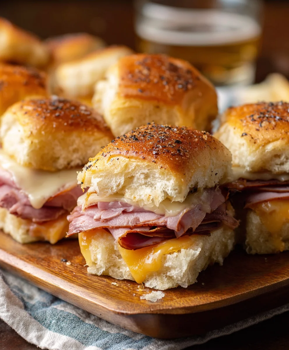 Beef Beef Ham Cheese Sliders - Ultimate Appetizer
