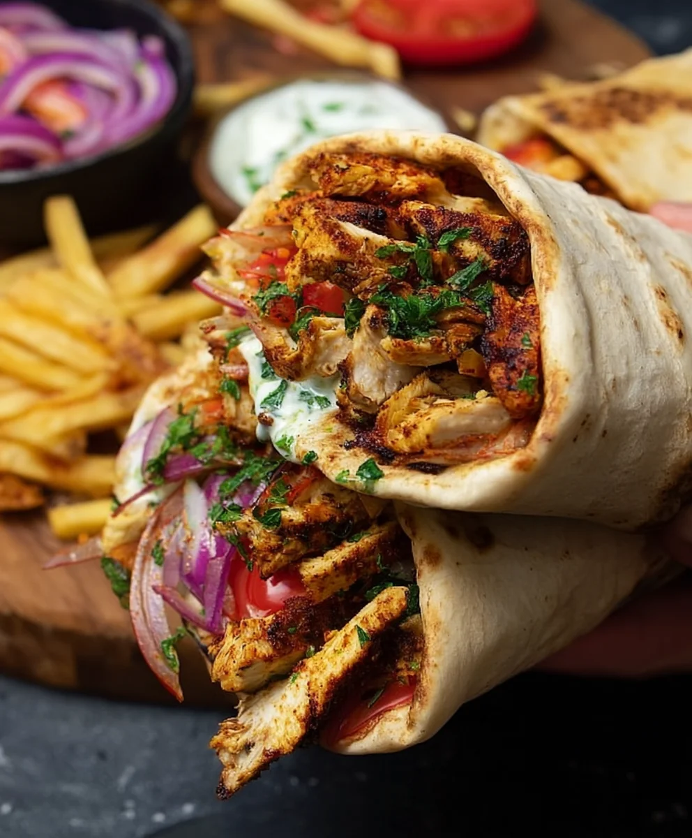 Best Chicken Shawarma Wrap Recipe- Quick & Flavorful