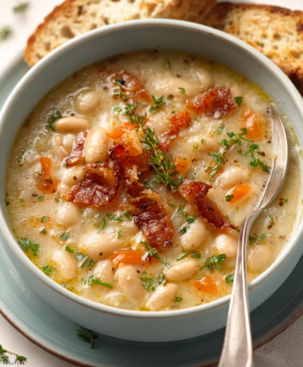 White Bean Soup With Beef Beef Bacon - Hearty Comfort
