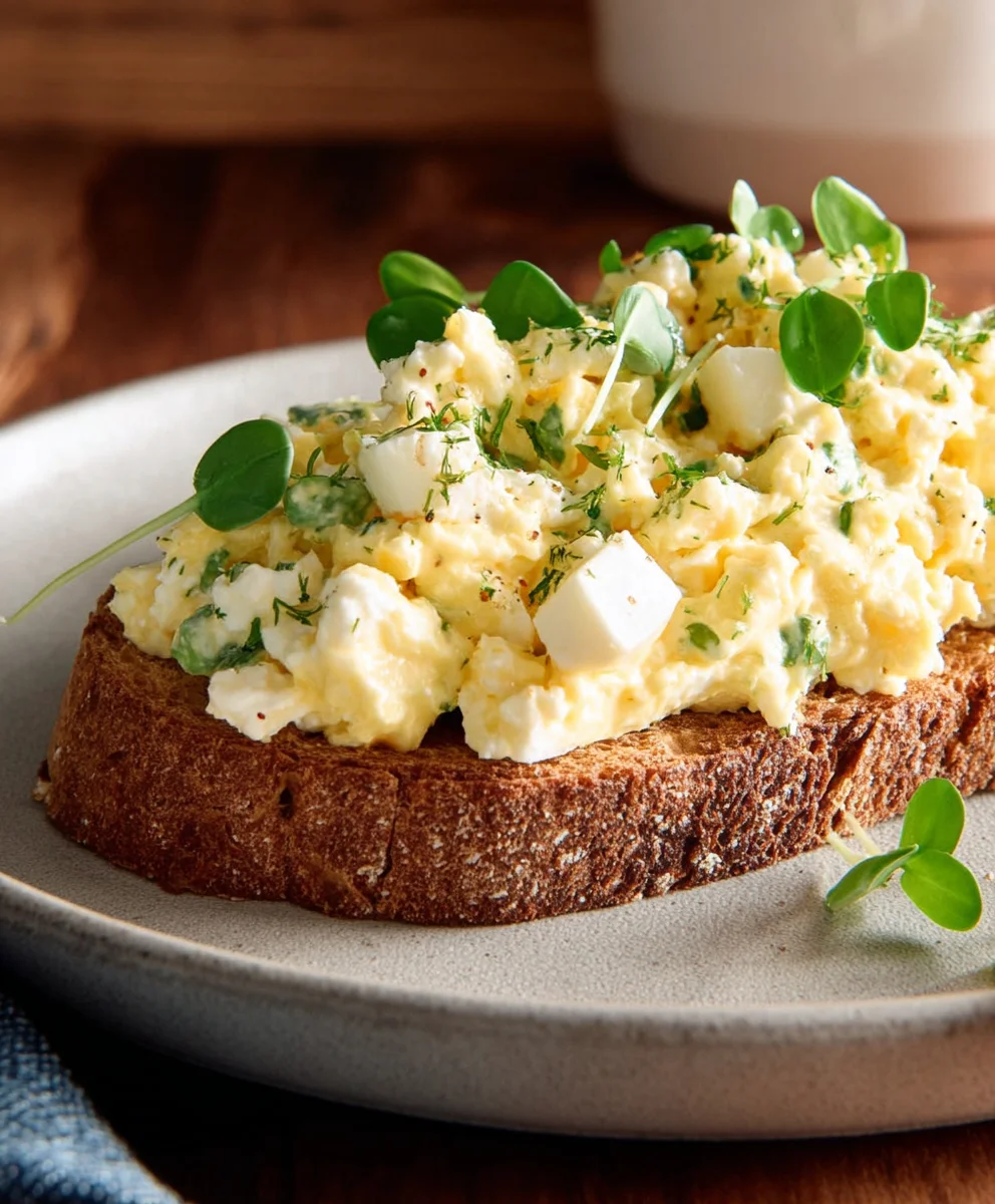 Cottage Cheese Egg Salad - Healthy Mayo Free Recipe