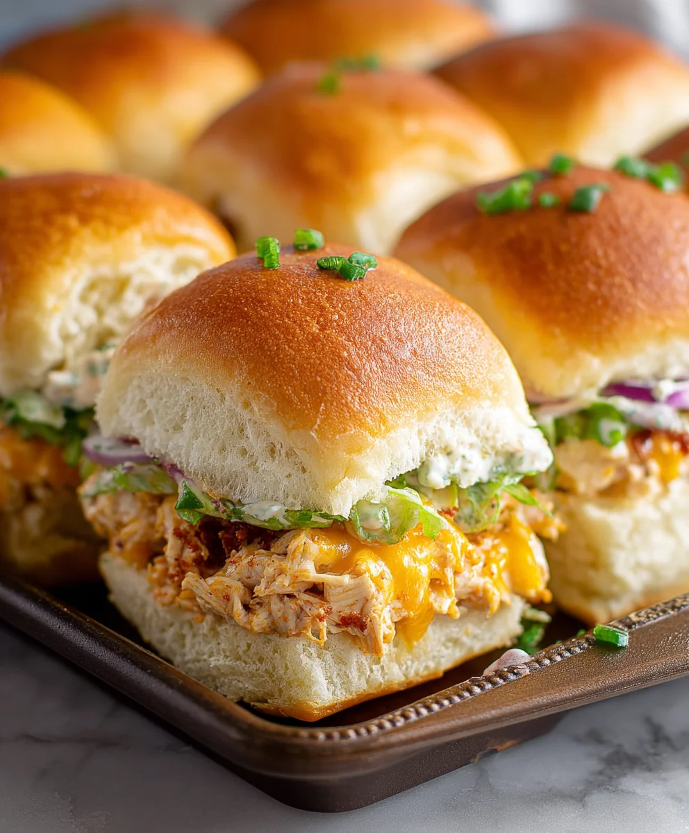 Crack Chicken Sliders Hawaiian Rolls - Easy Appetizer