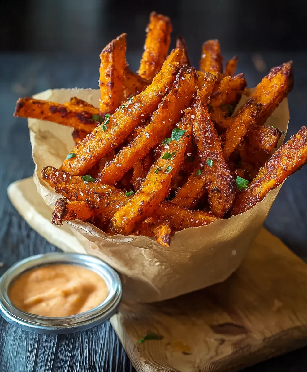 Crispy Oven Baked Sweet Potato Fries-Healthy Side
