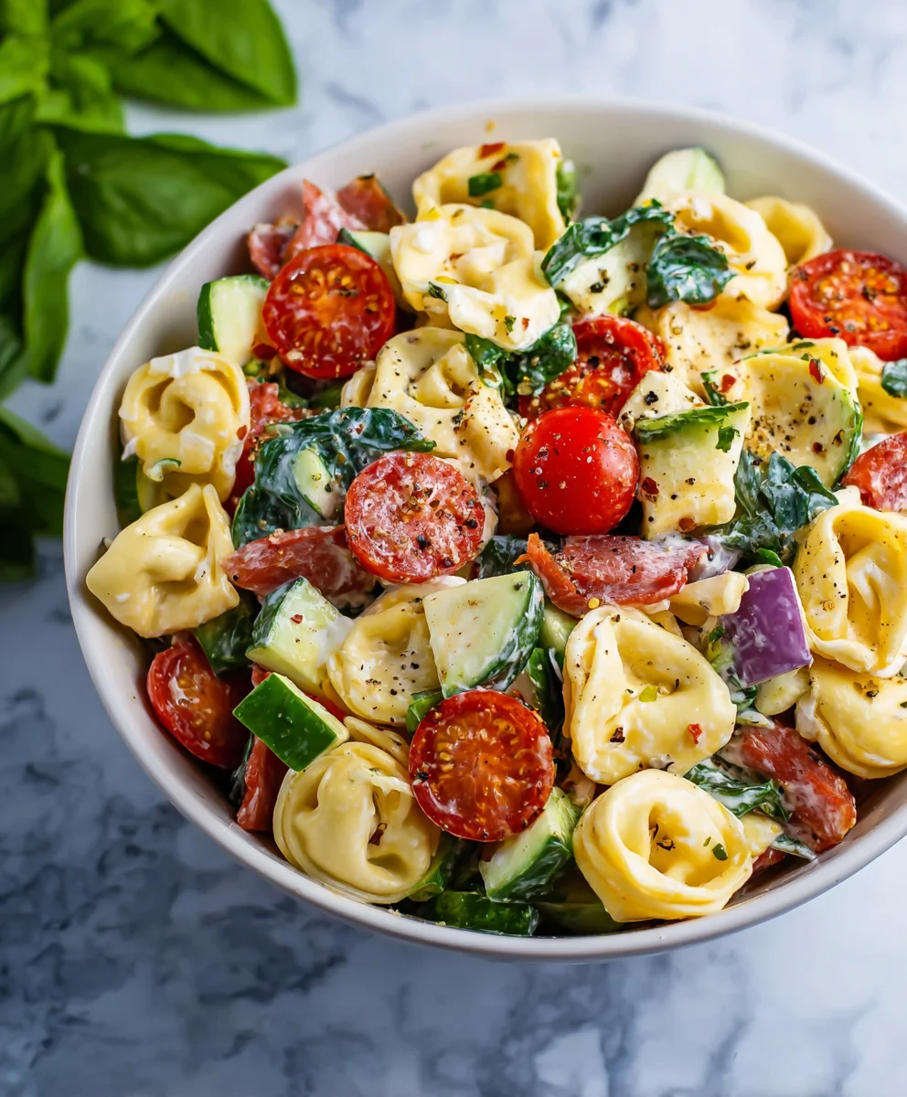 Easy Tortellini Pasta Salad Recipe- Delicious & Simple