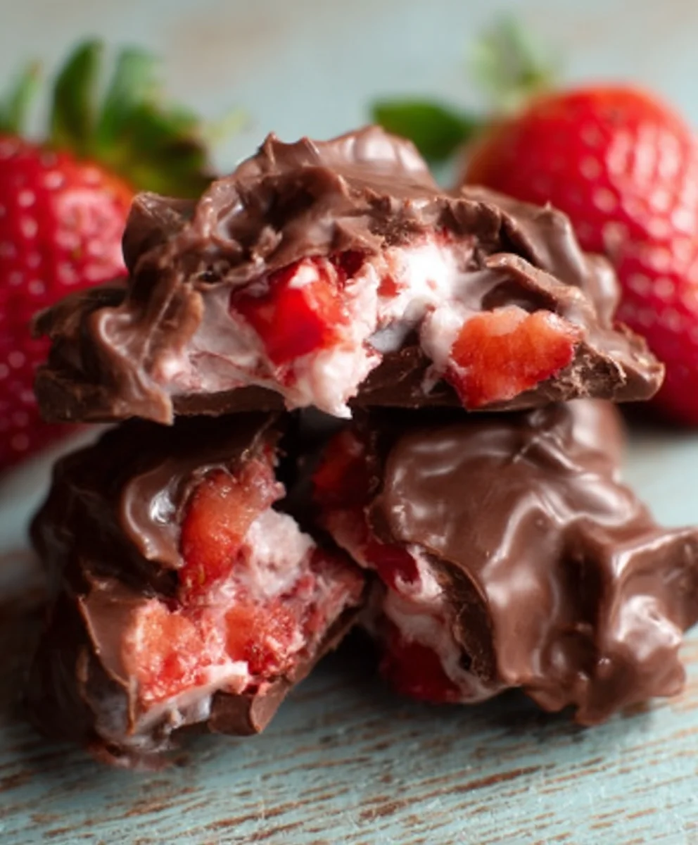 Chocolate Strawberry Yogurt Clusters Viral Recipe