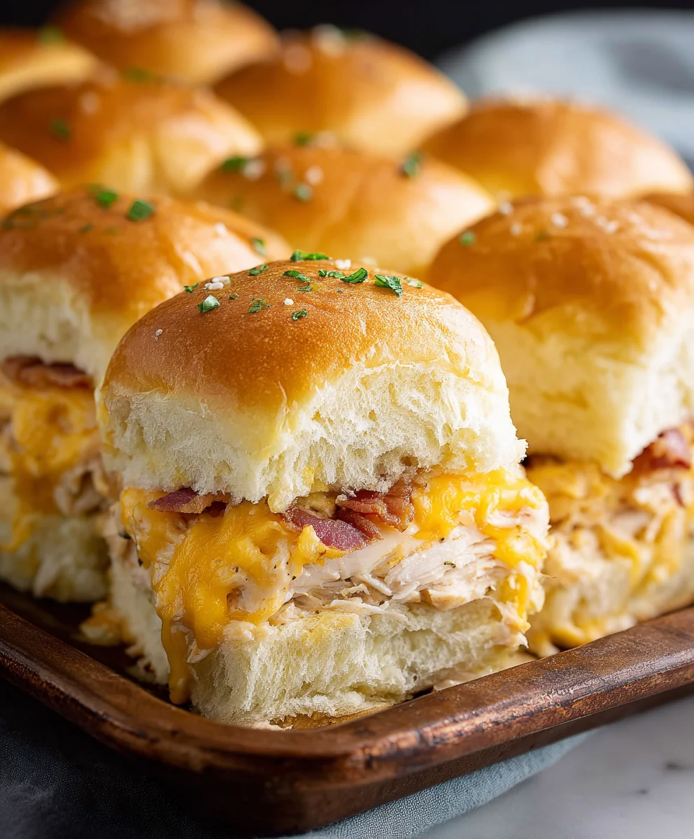 Crack Chicken Sliders Hawaiian Rolls - Easy Appetizer