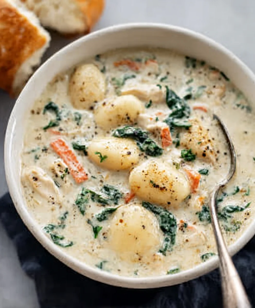 Olive Garden Chicken Gnocchi Soup Recipe - Easy Copycat