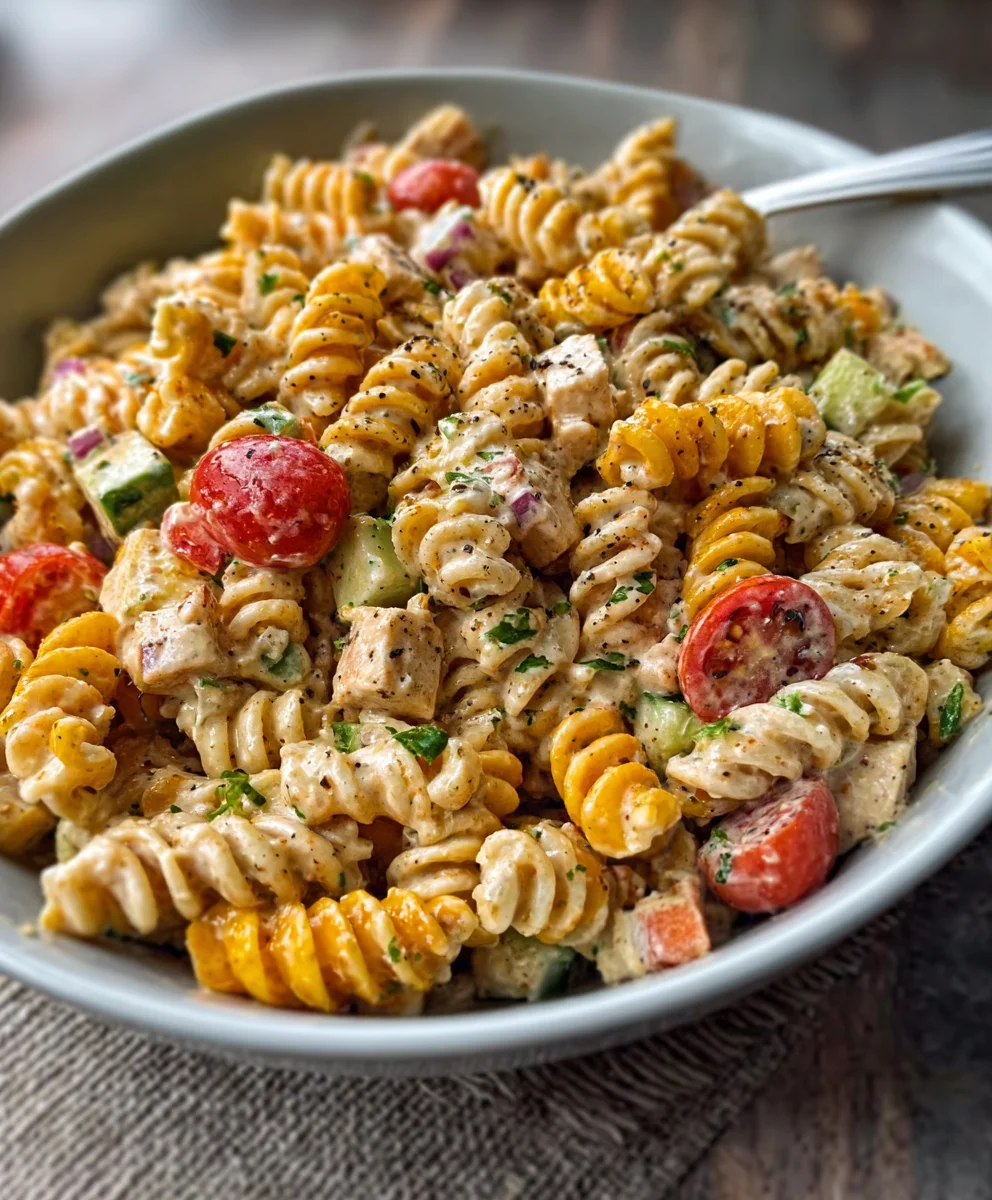 BBQ Chicken Pasta Salad - Easy & Delicious Recipe
