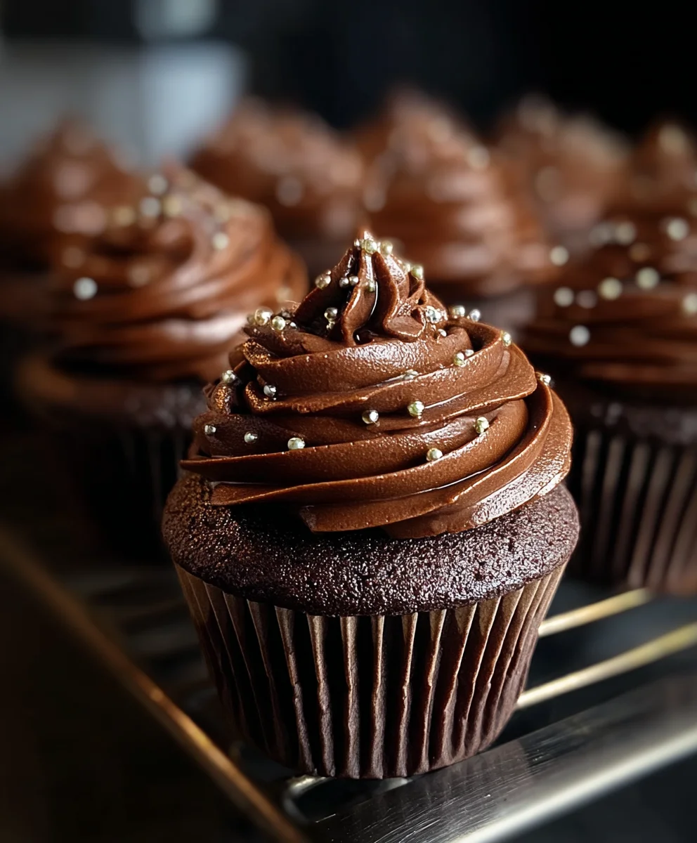 Decadent Chocolate Fudge Cupcakes-Easy Recipe