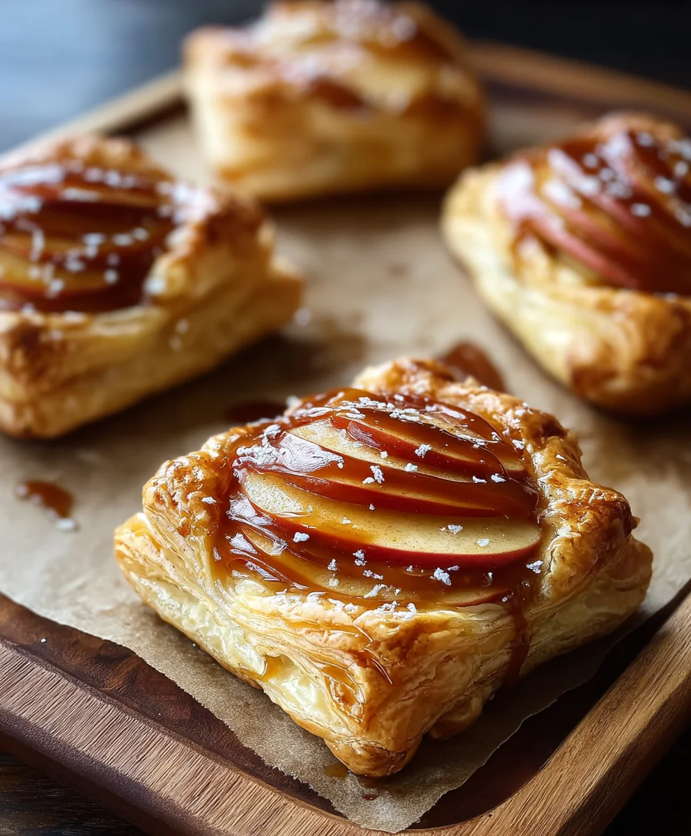 Caramel Apple Puff Pastry Bites - Easy Fall Treat