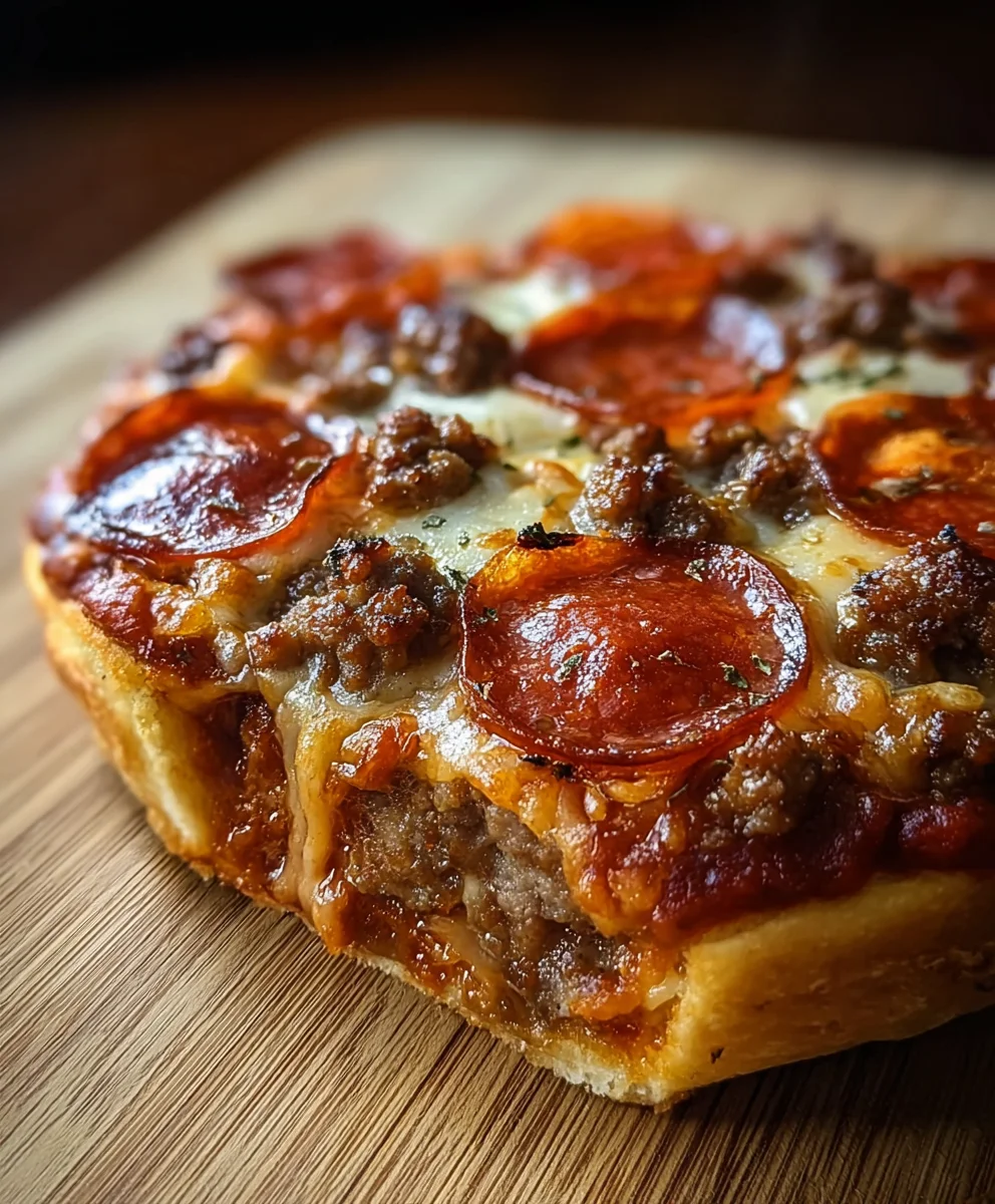 The Ultimate Pizza Burger Pie- Easy Recipe