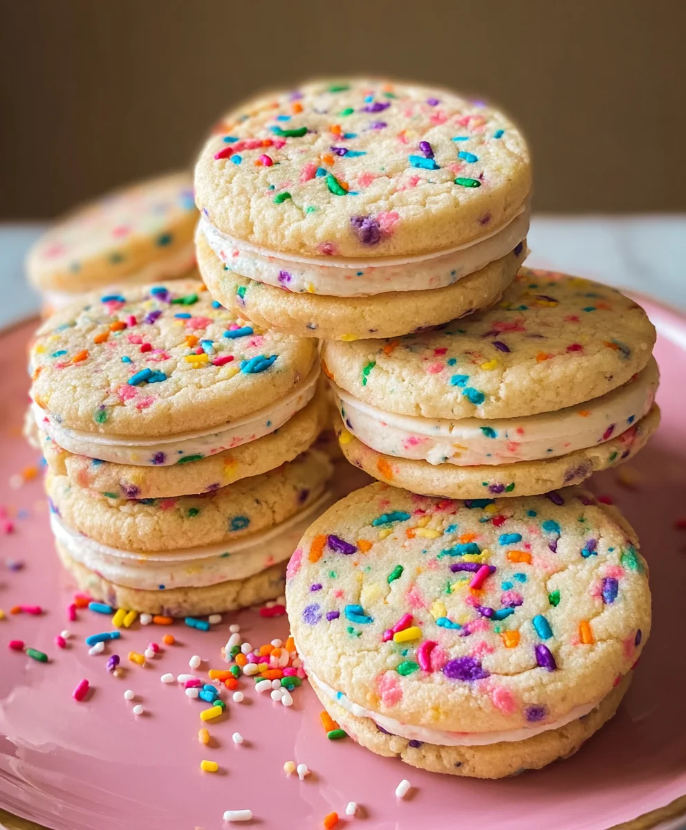 Funfetti Sandwich Cookies - Easy Party Treat