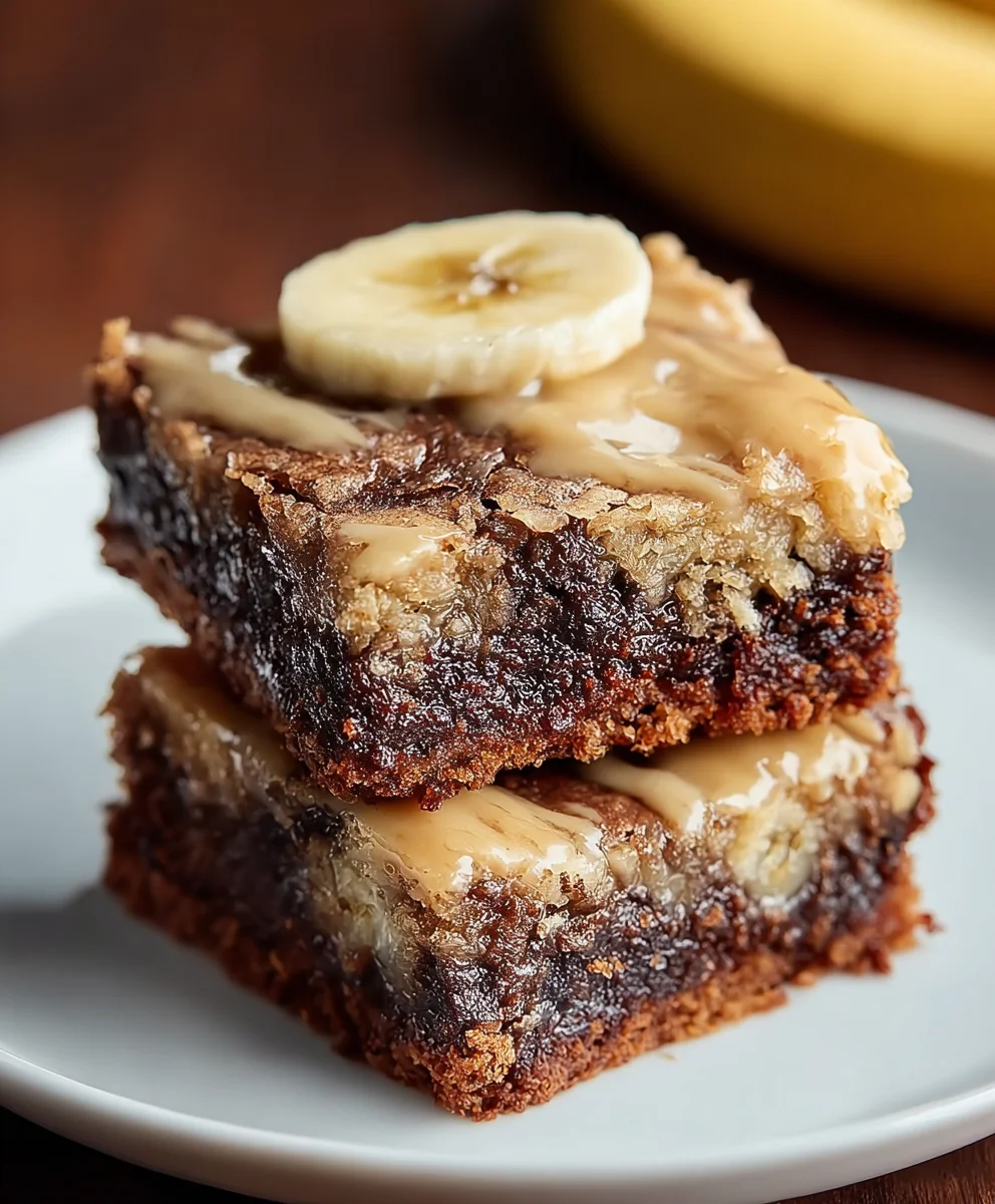 Easy Banana Brownies-Delicious Dessert Recipe