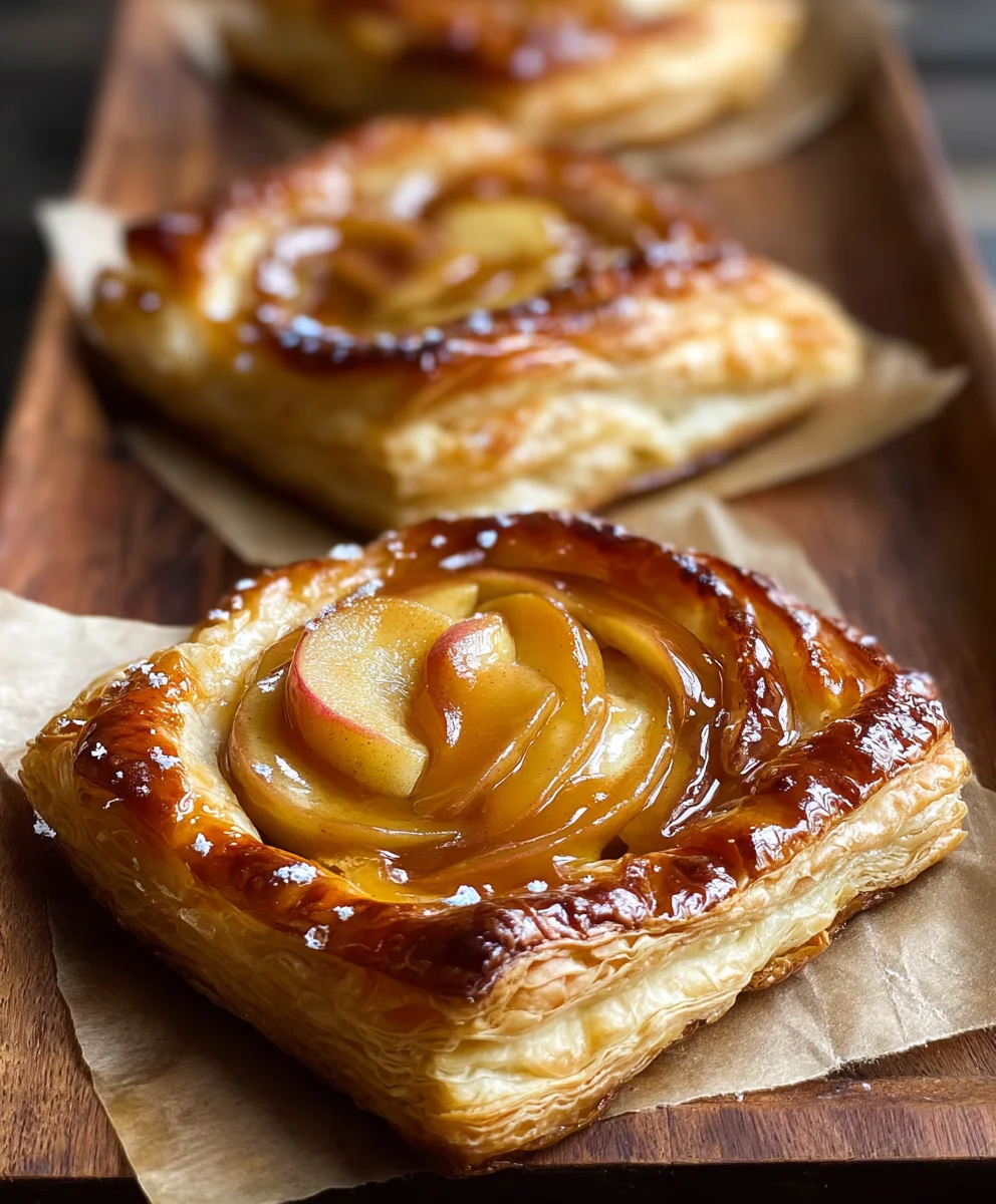 Caramel Apple Puff Pastry Bites - Easy Fall Treat