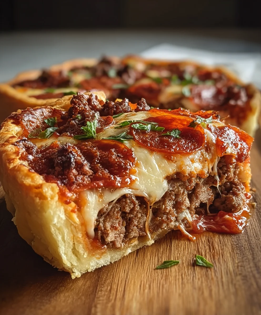 The Ultimate Pizza Burger Pie- Easy Recipe