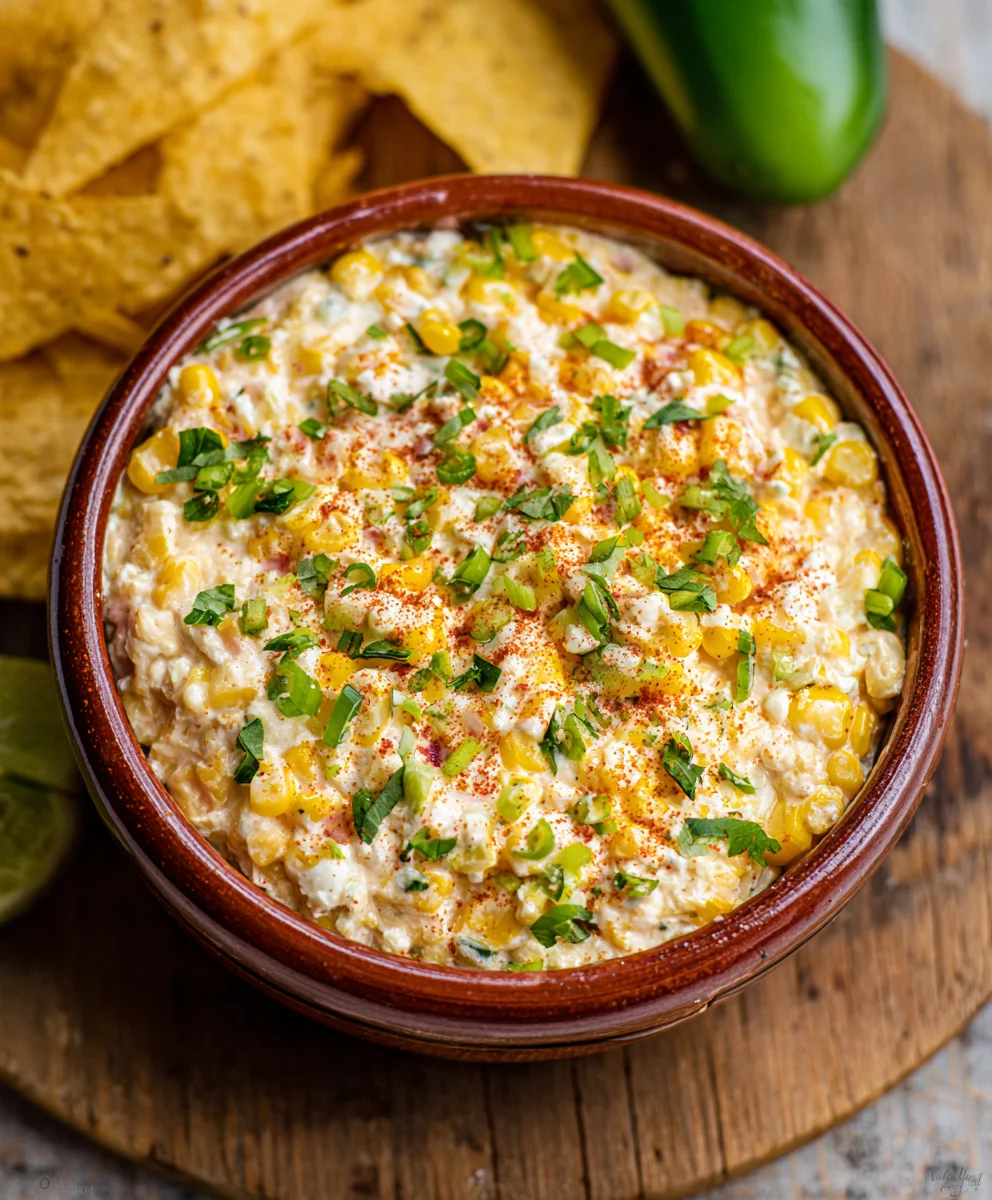 Crockpot Jalapeno Corn Dip - Easy Slow Cooker Appetizer