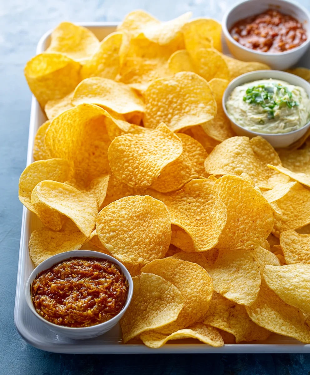 Easy Chips and Dip Platter- Crowd-Pleasing Appetizer