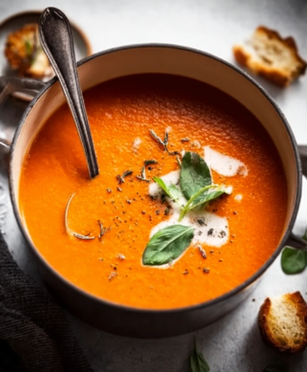 Cozy Creamy Tomato Soup Easy Canned Tomato Recipe