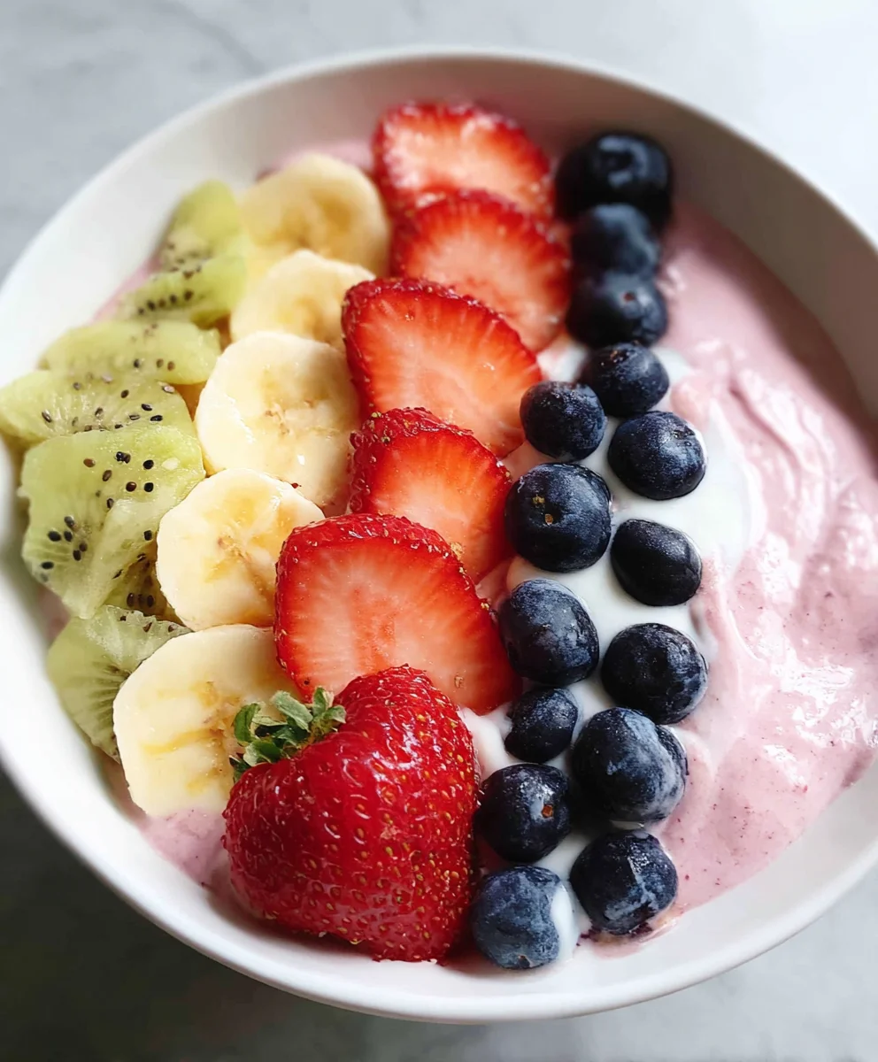 5-Minute Fruit Smoothie Bowl Greek Yogurt Recipe