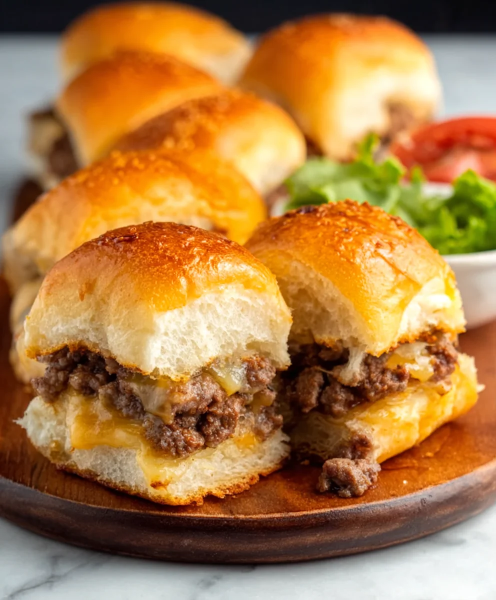 Cheeseburger Sliders- Easy Beef & Flavorful Party Bites
