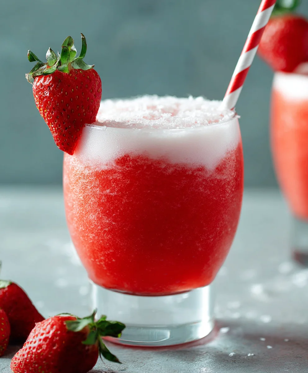 Strawberry Coconut Daiquiri - Refreshing Non-Non-Non-Alcoholic Alternativeic Twist