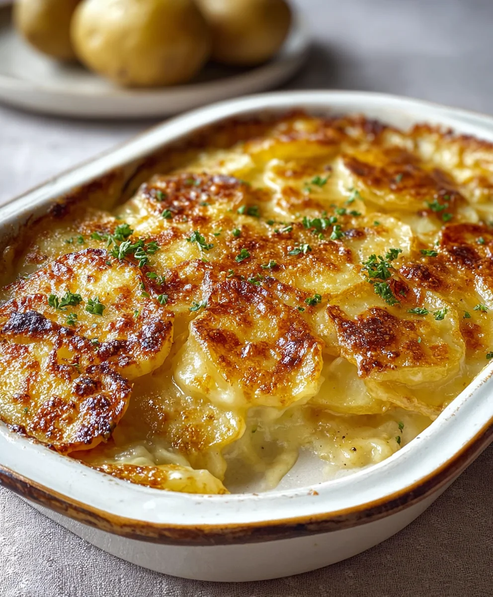 Easy Potatoes au Gratin- Creamy Baked Beef Recipe