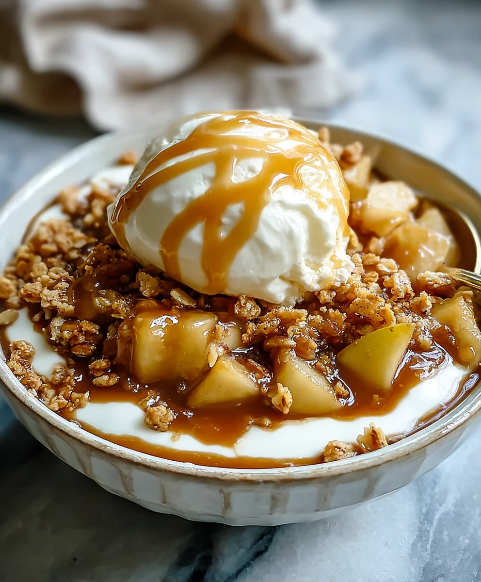 Caramel Apple Pie Yogurt-Easy Healthy Treat