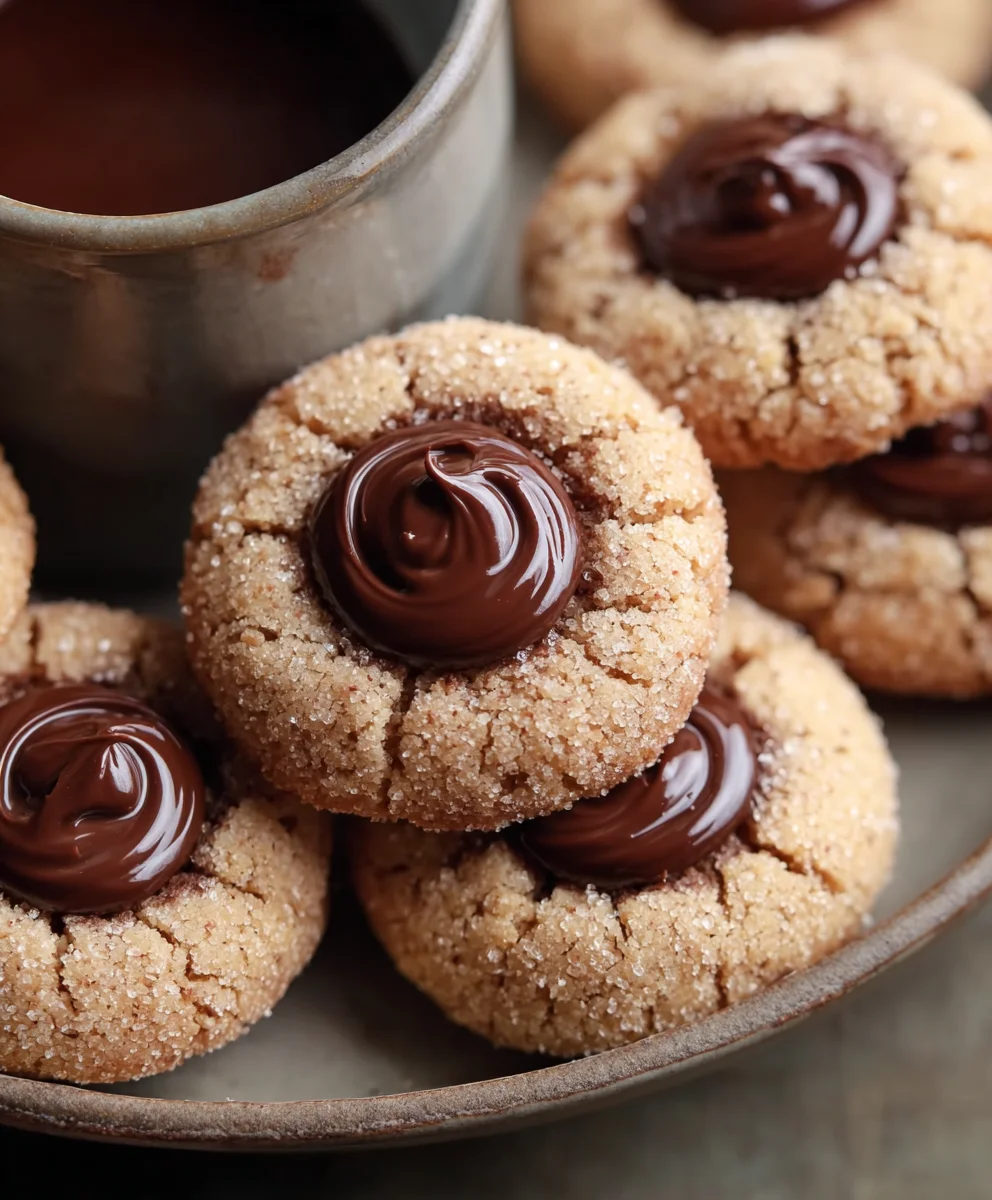 Nutella Thumbprint Cookies- Decadent & Easy Recipe