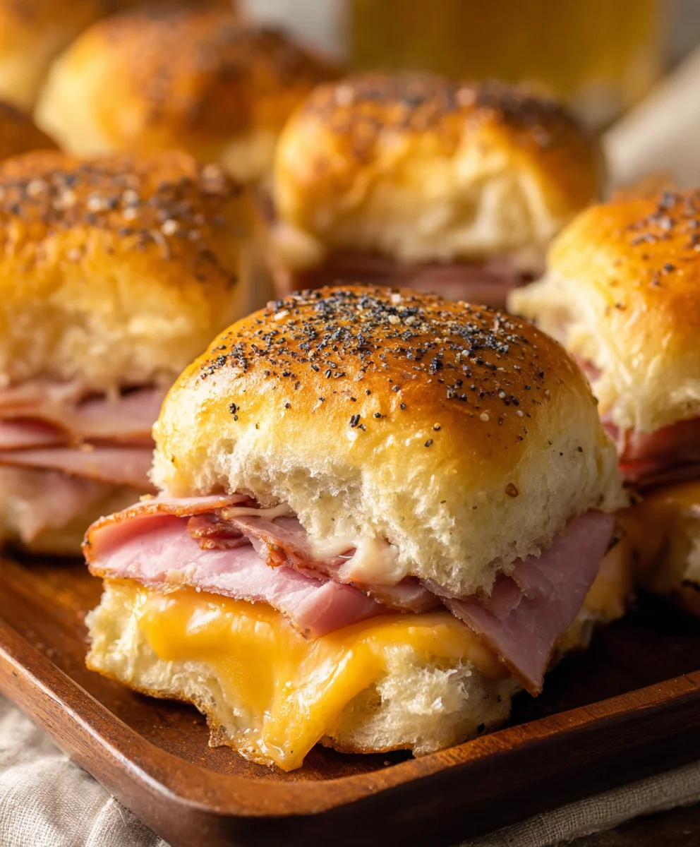 Beef Beef Ham Cheese Sliders - Ultimate Appetizer