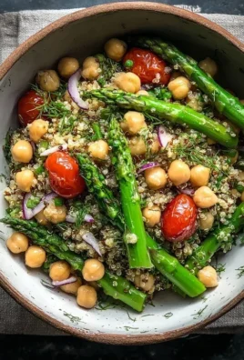 Asparagus Chickpea Quinoa Salad