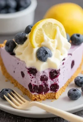No Bake Lemon Blueberry Pie