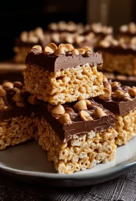 Chocolate Peanut Butter Rice Krispie Squares