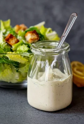 Homemade Creamy Caesar Salad Dressing