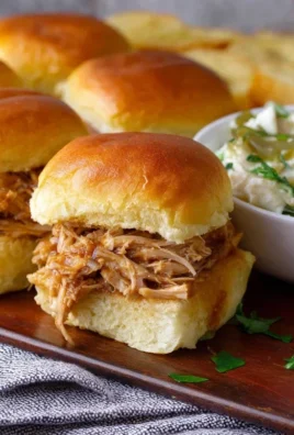 Crock Pot Mississippi Chicken Sliders