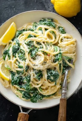 Lemon ricotta pasta & spinach