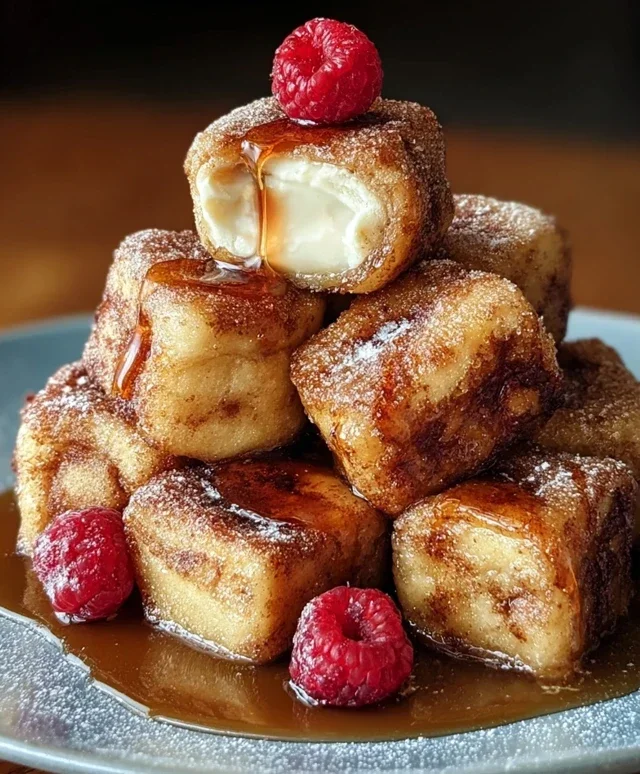 Cinnamon Roll French Toast Bites