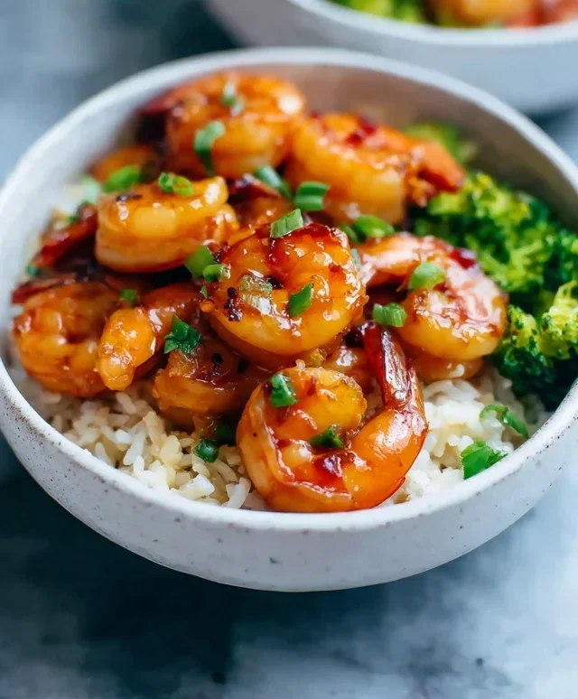 Honey Garlic Shrimp Bowls
