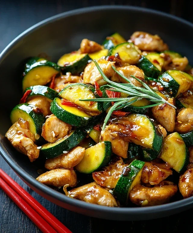 Chicken Zucchini Stir Fry
