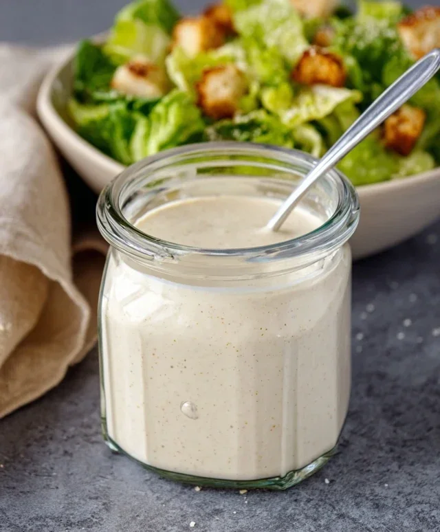 Homemade Creamy Caesar Salad Dressing