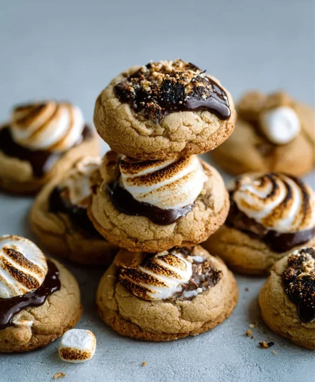 S'mores Cookies and Cream Cookies