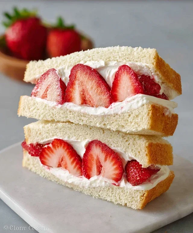 4-ingredient Strawberry Sando