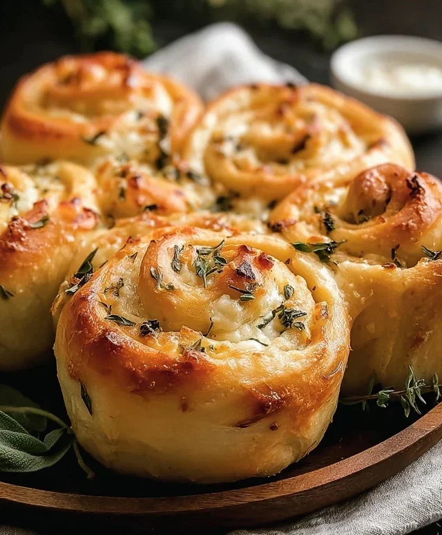 Sourdough Herb and Cheese Rolls