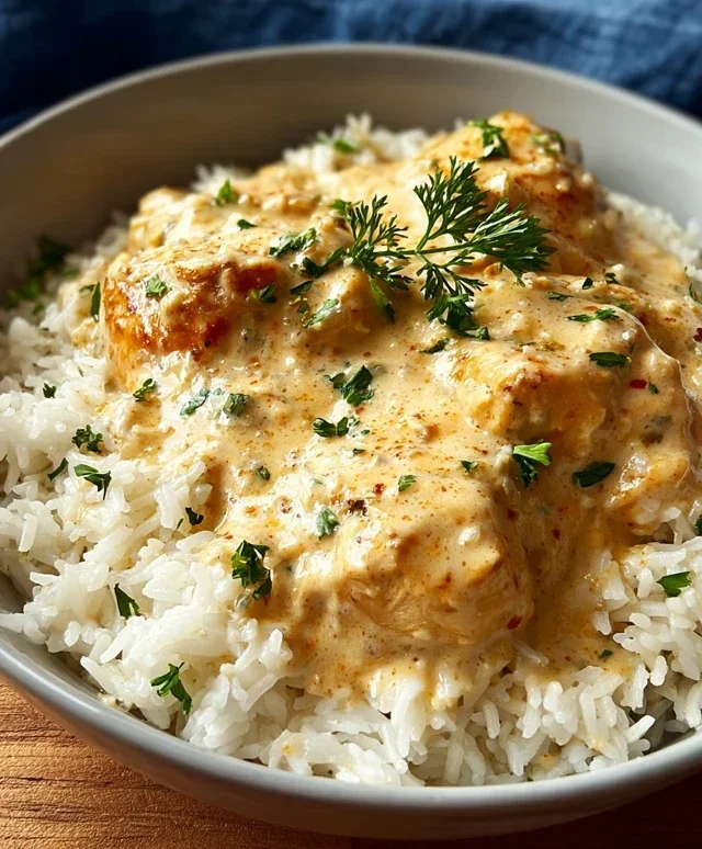 Creamy Smothered Chicken and Rice