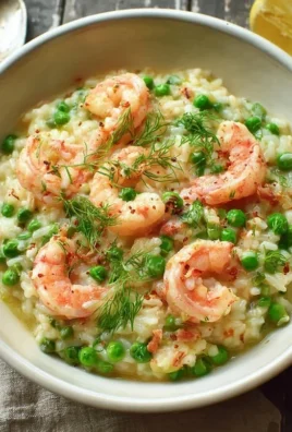 Shrimp Risotto with Peas