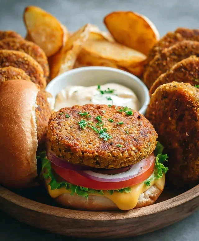 Easy 6-Ingredient Lentil Burgers