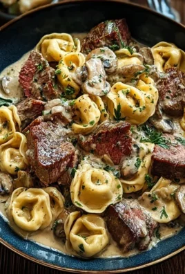 Cracked Garlic Steak Tortellini in Creamhouse Sauce Bliss