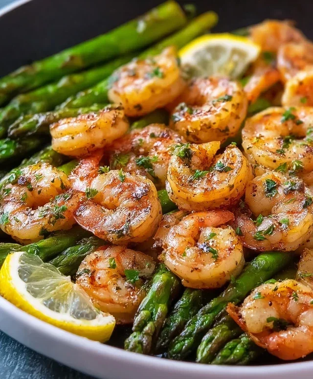 Lemon Garlic Shrimp and Asparagus (20-Minutes)