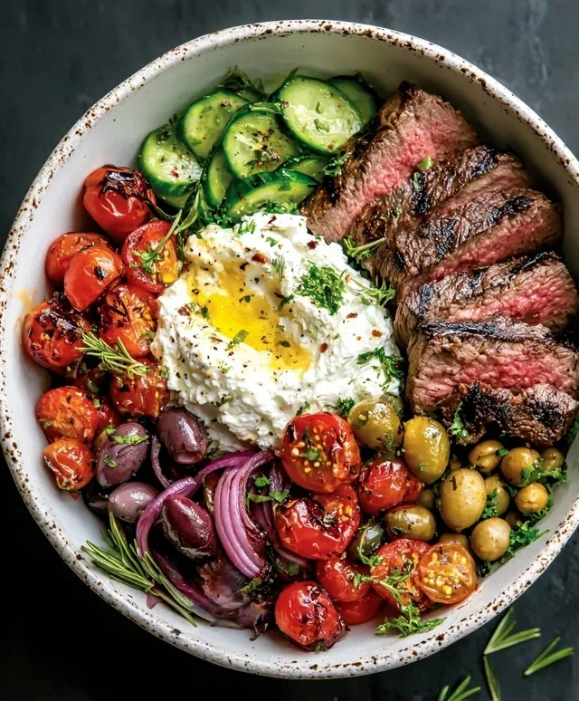 Mediterranean Steak Bowl Recipe