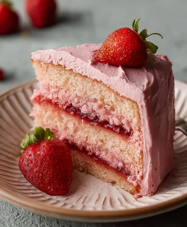 Small-batch Vegan Strawberry Cake
