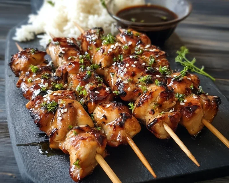 Teriyaki Chicken Skewers
