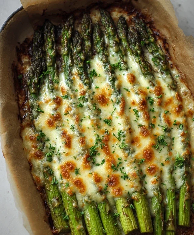Cheesy Baked Asparagus